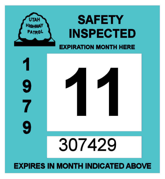 1979 Utah Inspection Sticker